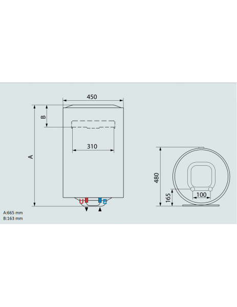 Ariston PRO R 65 V TK Duvar Tipi Elektrikli Su Isıtıcısı Elektrikli Silindirik Termosifon (65lt) Ariston PRO R 65 V TK Duvar Tipi Elektrikli Su Isıtıcısı Elektrikli Silindirik Termosifon (65lt)