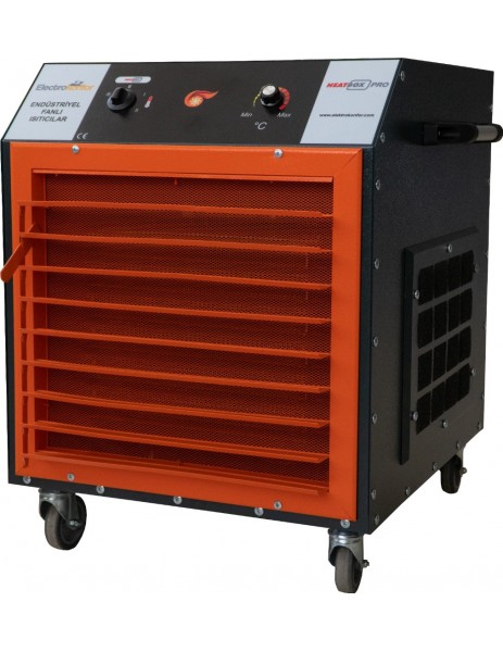 Heatbox pro ısıtıcı füme renk 18 kw trifaze fanlı ısıtıcı 9000/18000 watt