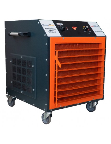 Heatbox pro ısıtıcı füme renk 18 kw trifaze fanlı ısıtıcı 9000/18000 watt