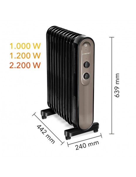 Trotec TRH 24 E Yağlı Radyatör 2200 W 11 Dilim