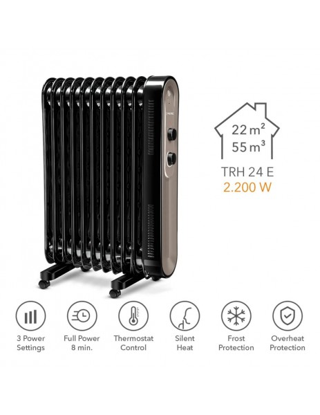 Trotec TRH 24 E Yağlı Radyatör 2200 W 11 Dilim