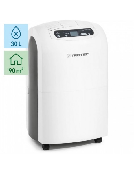 Trotec TTK 100 E  Ev Tipi Nem Alma Cihazı 30 litre/gün, oda büyüklüğü: 90 m² / 230 m³
